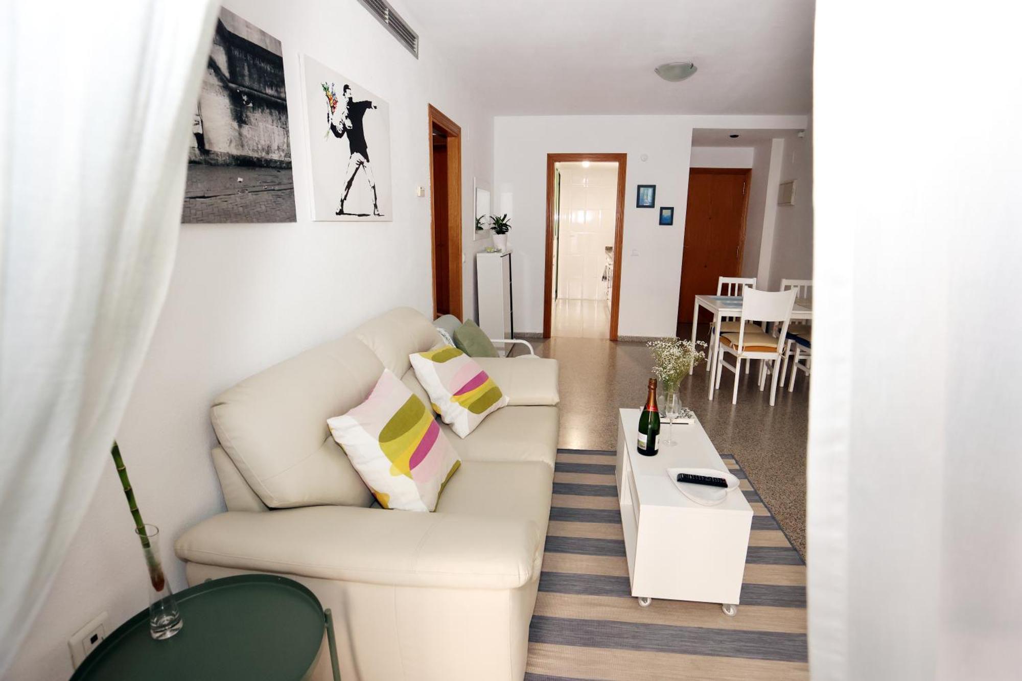 Apartamento Dos Habitaciones Primera Linea De Playa Valensiya Dış mekan fotoğraf